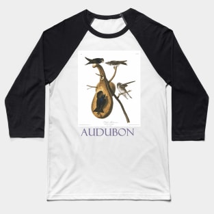 Purple Martin by John James Audubon Baseball T-Shirt